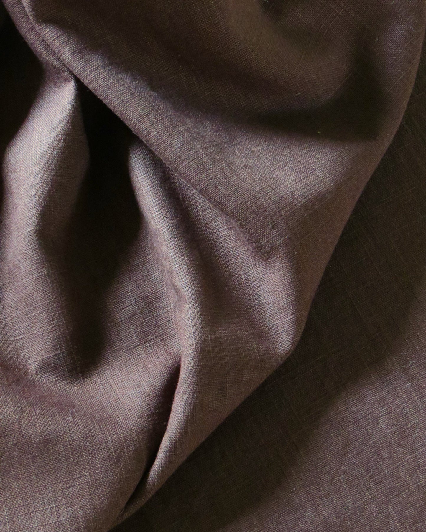 Close-up of brown tablecloth