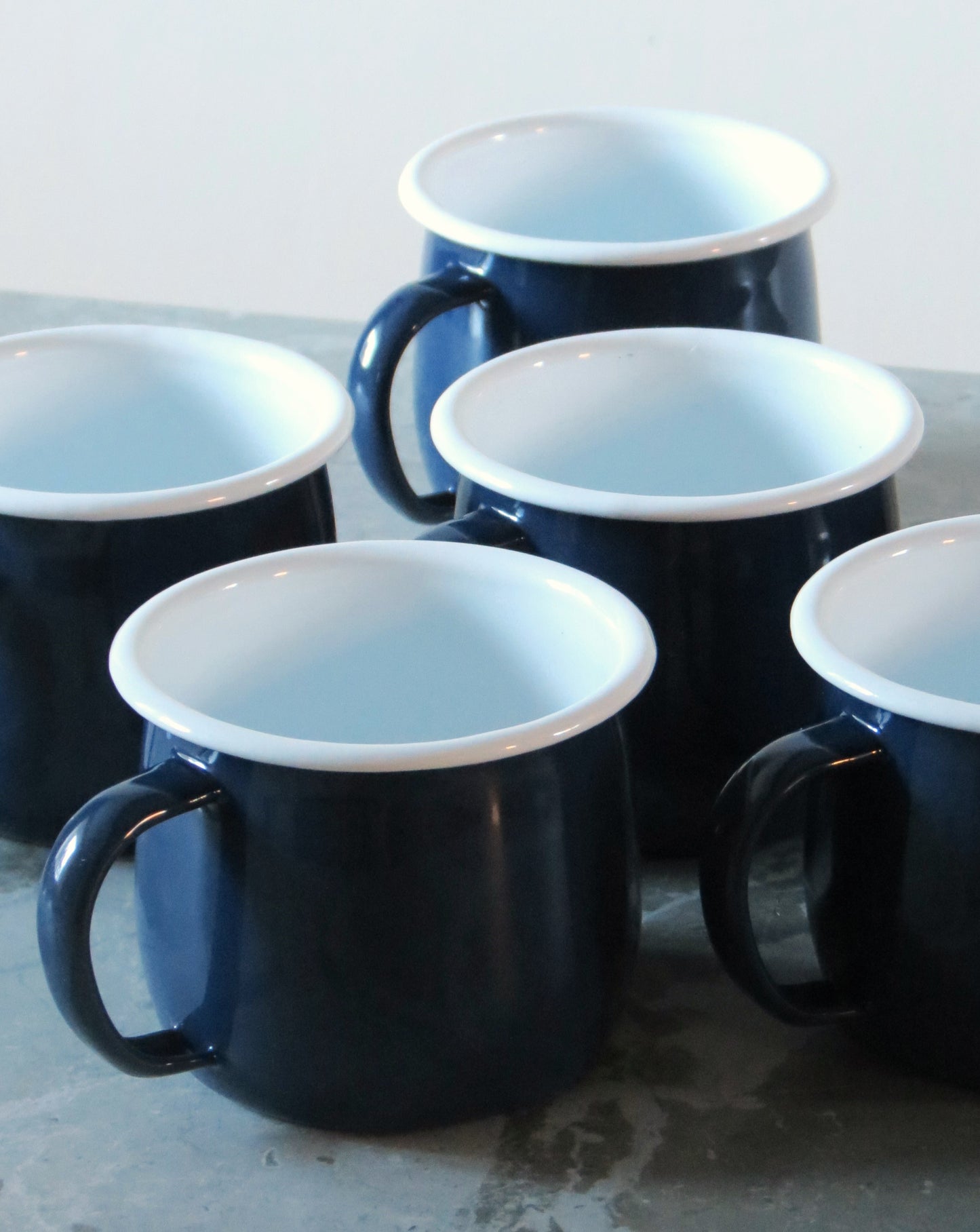 Navy Blue Enamel mug